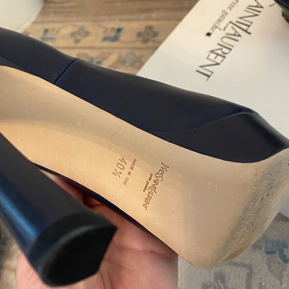 YSL Platforms, navy size 40.5. New Years/Christmas shoes! - Picture 5 of 6